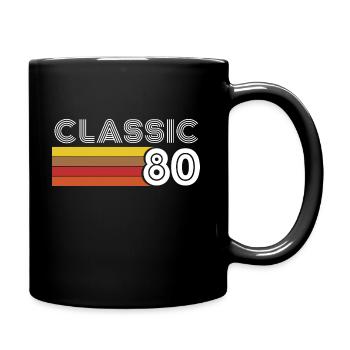 Classic 80 Anniversaire Vintage 1980 - Mug uni - noir - Droite