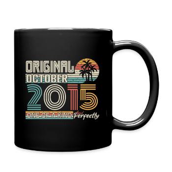 October 2015 Birthday October 2015 Gift 2015 - Full Colour Mug - black - Right