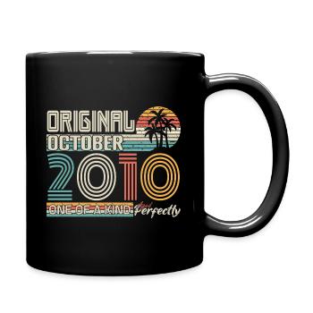 Octobre 2010 anniversaire October 2010 cadeau 2010 - Mug uni - noir - Droite
