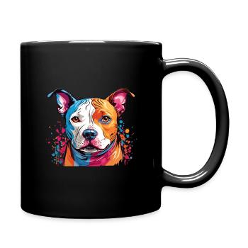Bunte Hundemotive für wahre Hundeliebe Doglover - Tasse einfarbig - Schwarz - Rechts