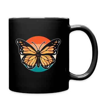 Monarchfalter Zoologe - Tasse einfarbig - Schwarz - Rechts
