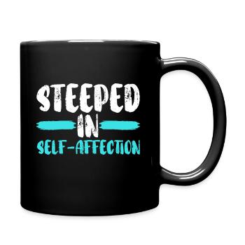 Self Love Motivation Self Worth I Love Myself - Full Colour Mug - black - Right
