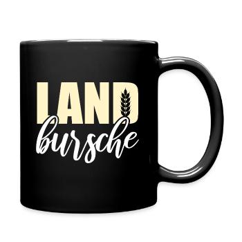 Bauer Landbursche - Tasse einfarbig - Schwarz - Rechts