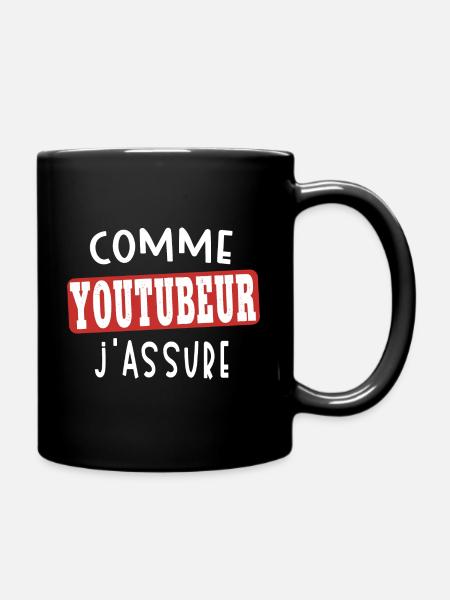 Le Cadeau Youtubeur - Mug uni - noir