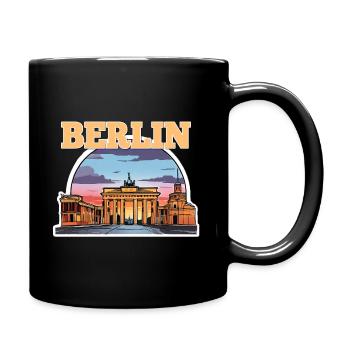 Berlin Brandenburg Gate - Full Colour Mug - black - Right