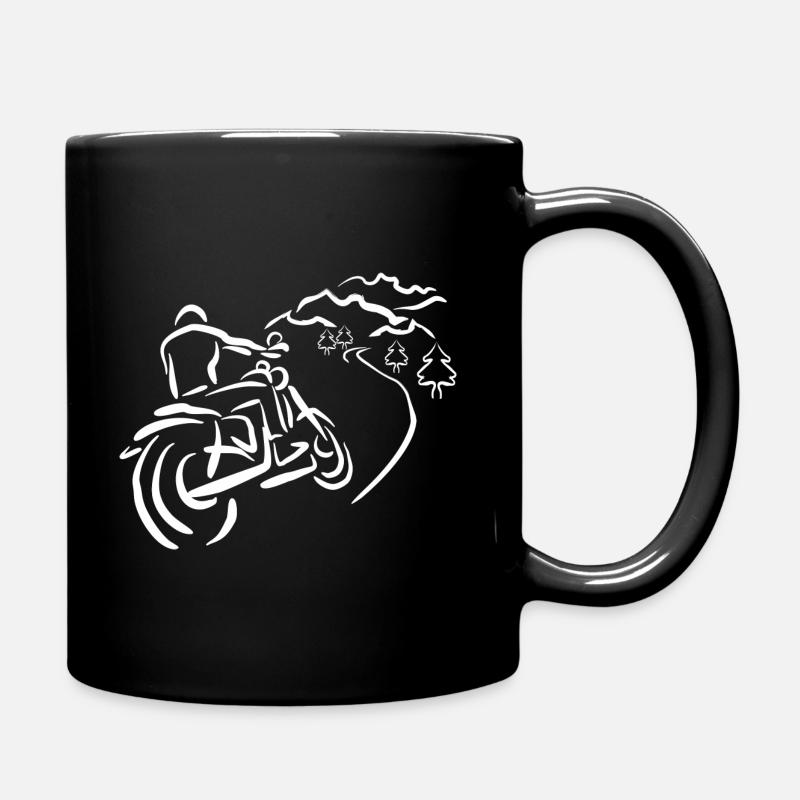 Motorcycling is your passion Gift - Full Colour Mug - black