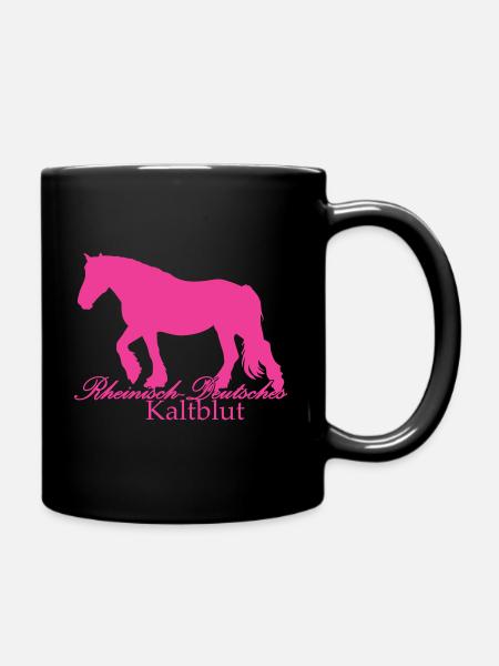 Rheinisch D Kb Pink - Tasse einfarbig - Schwarz