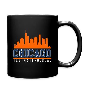 Chicago Illinois Skyline - Mug uni - noir - Droite