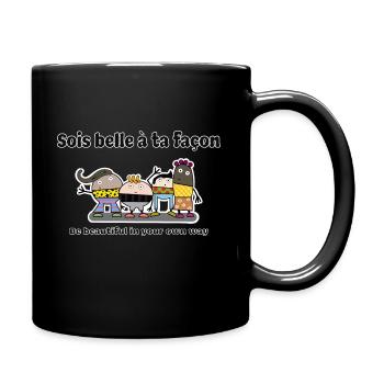 You're beautiful the way you are - Full Colour Mug - black - Right