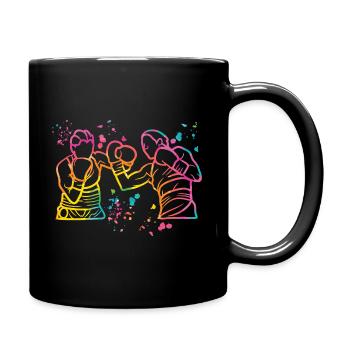 Boxing Fighter Enfants Boxer de match de boxe - Mug uni - noir - Droite