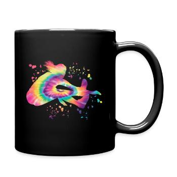 Weitspringer Weitspringen Kinder Weitsprung - Tasse einfarbig - Schwarz - Rechts