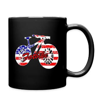 Cool Fat Bike USA - Full Colour Mug - black - Right