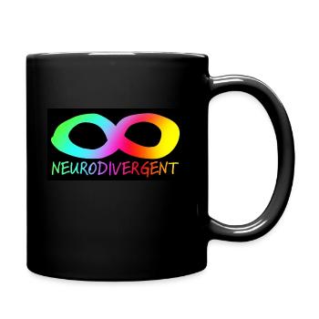 Autism logo "Neurodivergent" - Full Colour Mug - black - Right