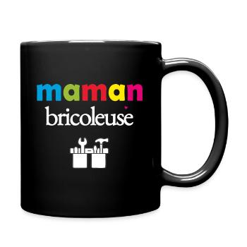 Maman Bricoleuse | Bricolage Cadeau Fête des Mères - Mug uni - noir - Droite