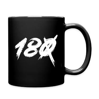 Darts 180 points - Full Colour Mug - black - Right