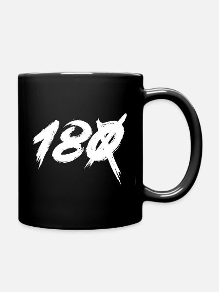 Darts 180 points - Full Colour Mug - black
