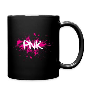 Pink pnk color splash - Full Colour Mug - black - Right