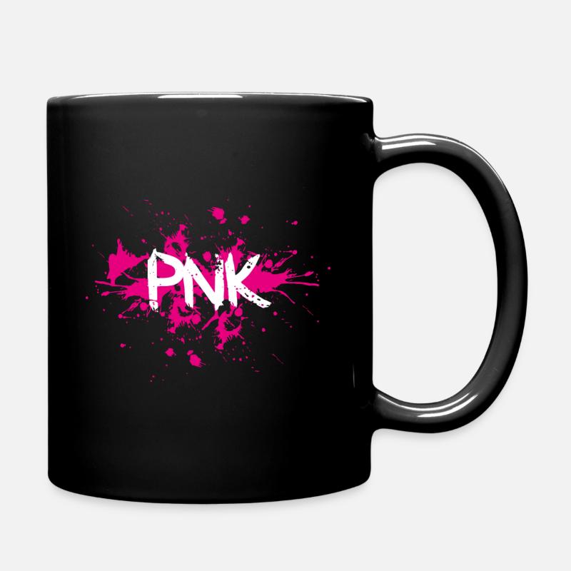 Pink pnk couleur éclaboussures - Mug uni - noir