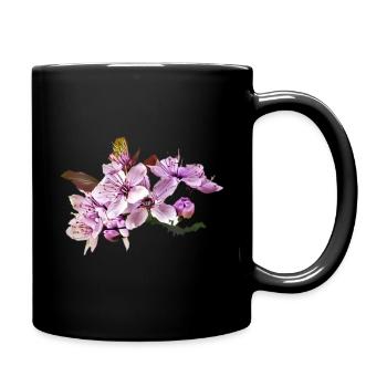 Cherry blossom - Full Colour Mug - black - Right