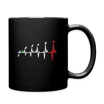 moto - Mug uni - noir - Droite