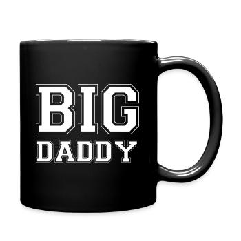 Vatertag - Big Daddy - Vintage & Collegestil - Tasse einfarbig - Schwarz - Rechts
