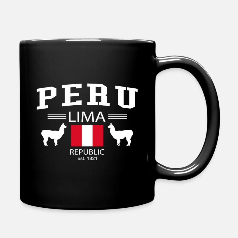 Peru - Tasse einfarbig - Schwarz