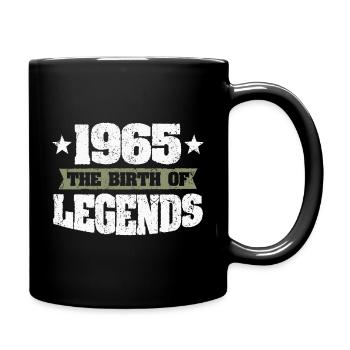 1965 vintage legends gift - Full Colour Mug - black - Right
