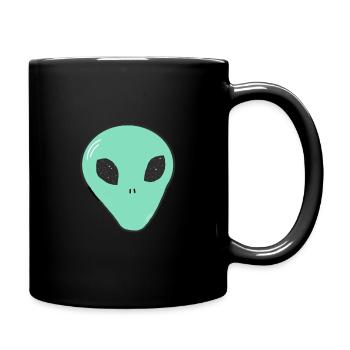 Alien - Tasse einfarbig - Schwarz - Rechts
