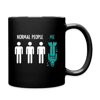 Normal People Me Scuba Diving T Shirt - Mug uni - noir - Droite