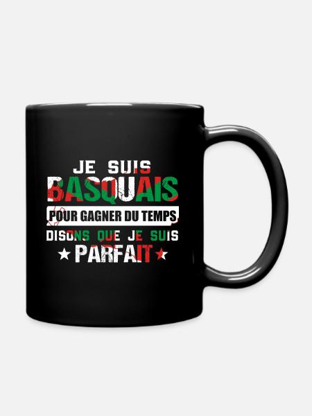 Pays Basque / Basquais cadeau drôle - Mug uni - noir