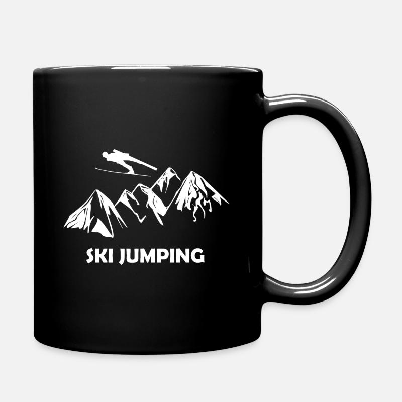 ski jumping - Tasse einfarbig - Schwarz
