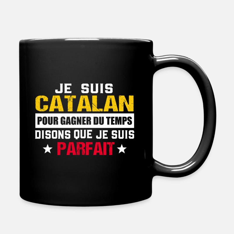 Catalan cadeau drôle Espagne - Mug uni - noir