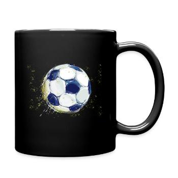Football - Mug uni - noir - Droite