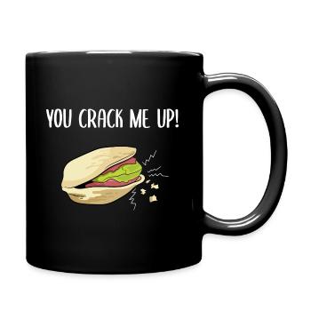 Funny Pistachios You Crack Me Up Pistachio Day - Full Colour Mug - black - Right