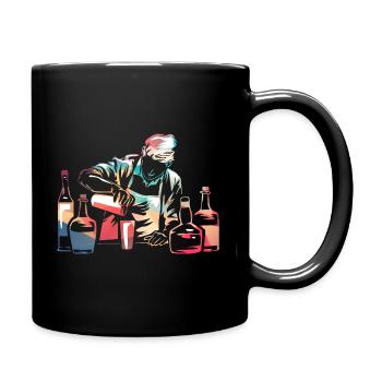 Barkeeper - Tasse einfarbig - Schwarz - Rechts