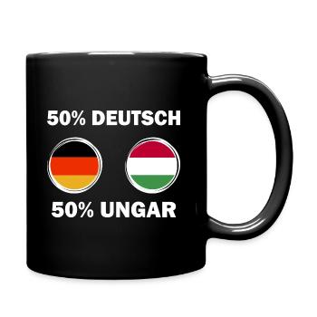 Deutsch Ungarn Ungar Deutscher - Tasse einfarbig - Schwarz - Rechts