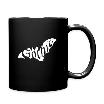 Chauve-souris gothique - Mug uni - noir - Droite