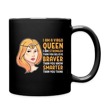 Zodiac Virgo - Full Colour Mug - black - Right
