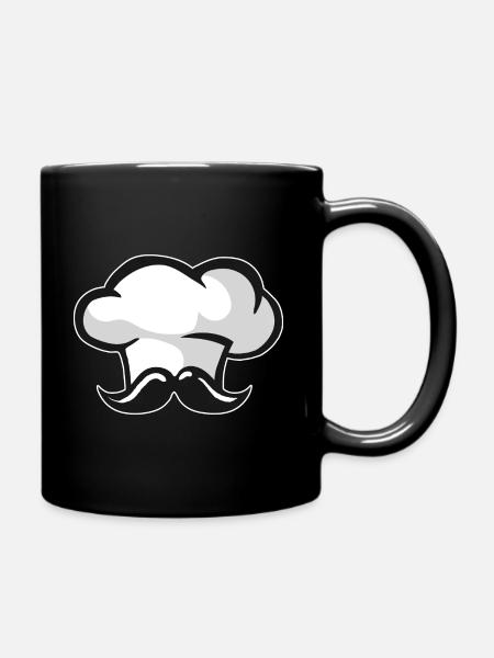 Männliche Chef Hut - Tasse einfarbig - Schwarz