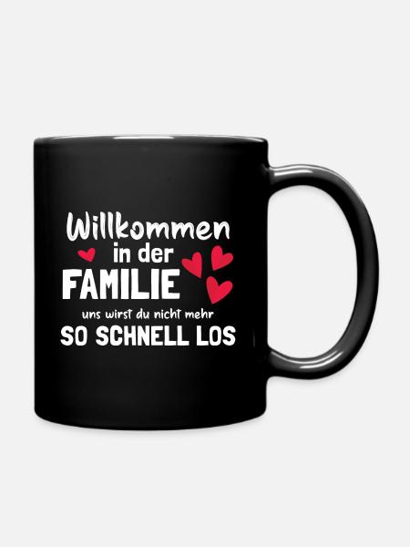 Bester Schwiegersohn Familie - Tasse einfarbig - Schwarz