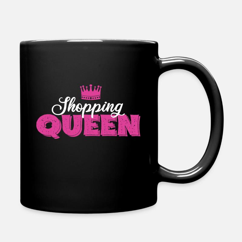 Shopping Queen - Tasse einfarbig - Schwarz