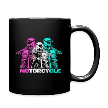 Motorcycle Lifestyle / Motorcycle / Motorcycles biker - Full Colour Mug - black - Right