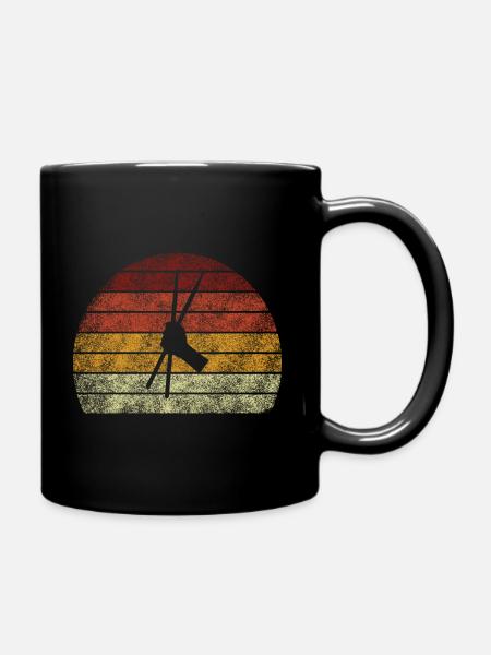 Pound Fitness Workout Retro Pounding Schlagzeug - Tasse einfarbig - Schwarz