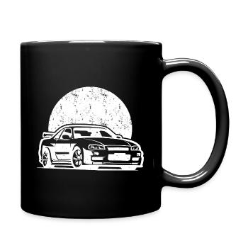 R34 Cadeau JDM Motorsport Japon Voiture - Mug uni - noir - Droite