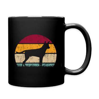 Kelpie Australian Dog Vintage Retro - Mug uni - noir - Droite