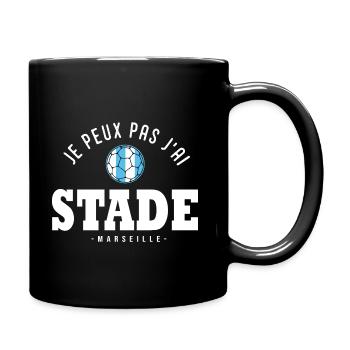 J'peux pas j'ai stade foot football OM Marseille - Mug uni - noir - Droite