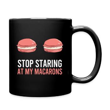 Stop Staring At My Macarons Women Macaron - Full Colour Mug - black - Right