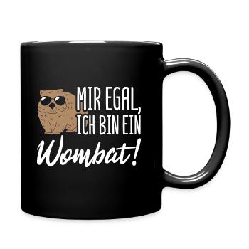 Australia Wombat Marsupial - Full Colour Mug - black - Right