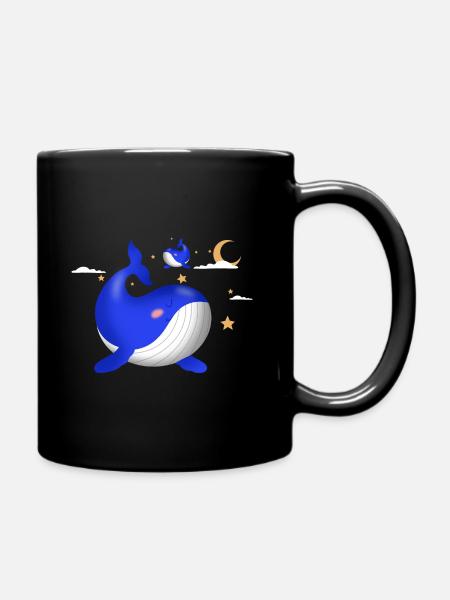 Wale - Tasse einfarbig - Schwarz