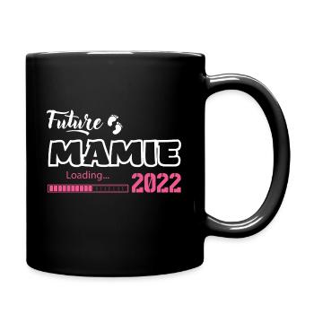 Future mamie grand mère 2022 Cadeau Bientôt mamie - Mug uni - noir - Droite